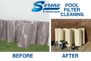 Before_after Pool Filter Cleaning - Serene Pools Before and After Pool Filter Cleaning