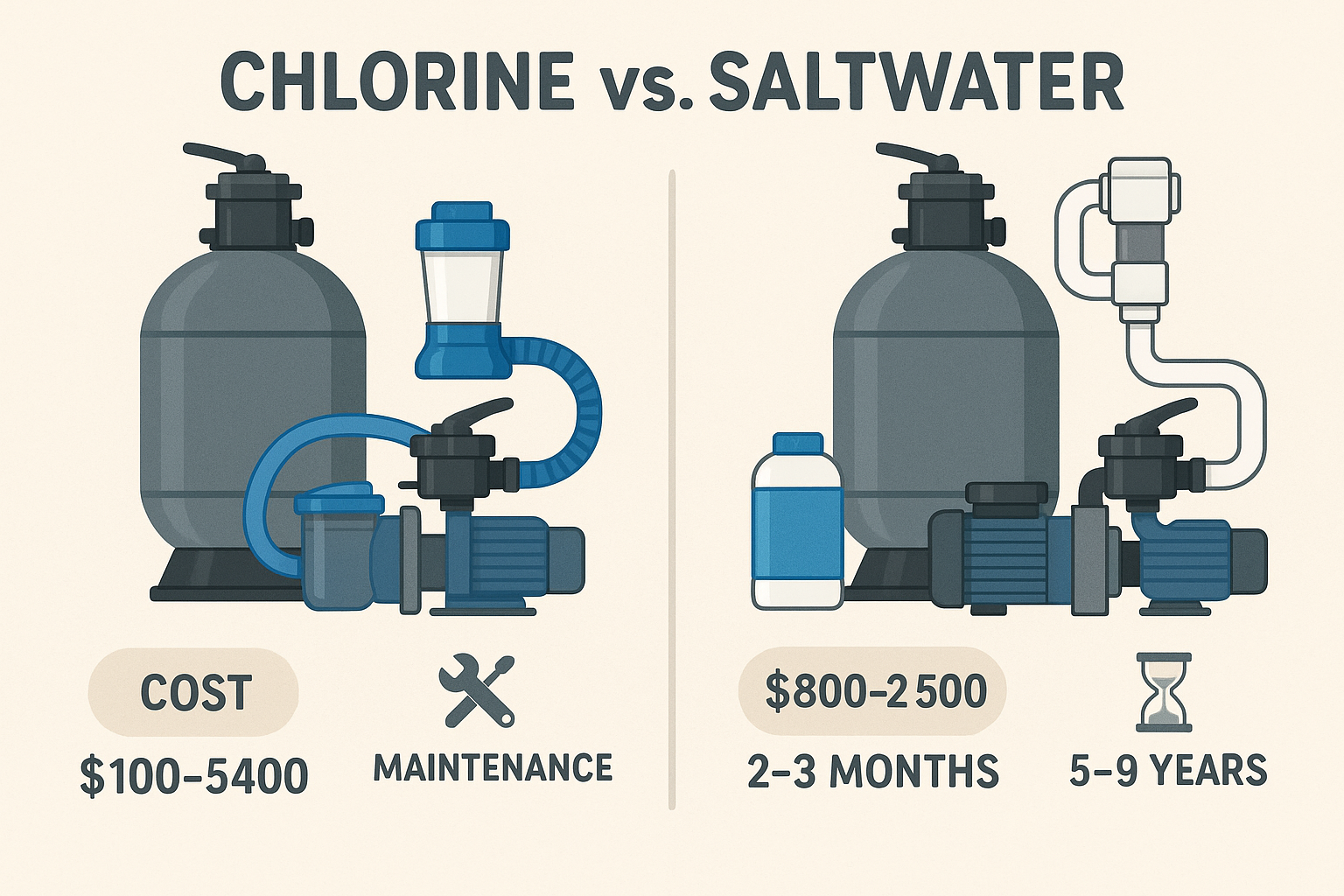 Chlorine Vs SaltWater - Pool Systems.